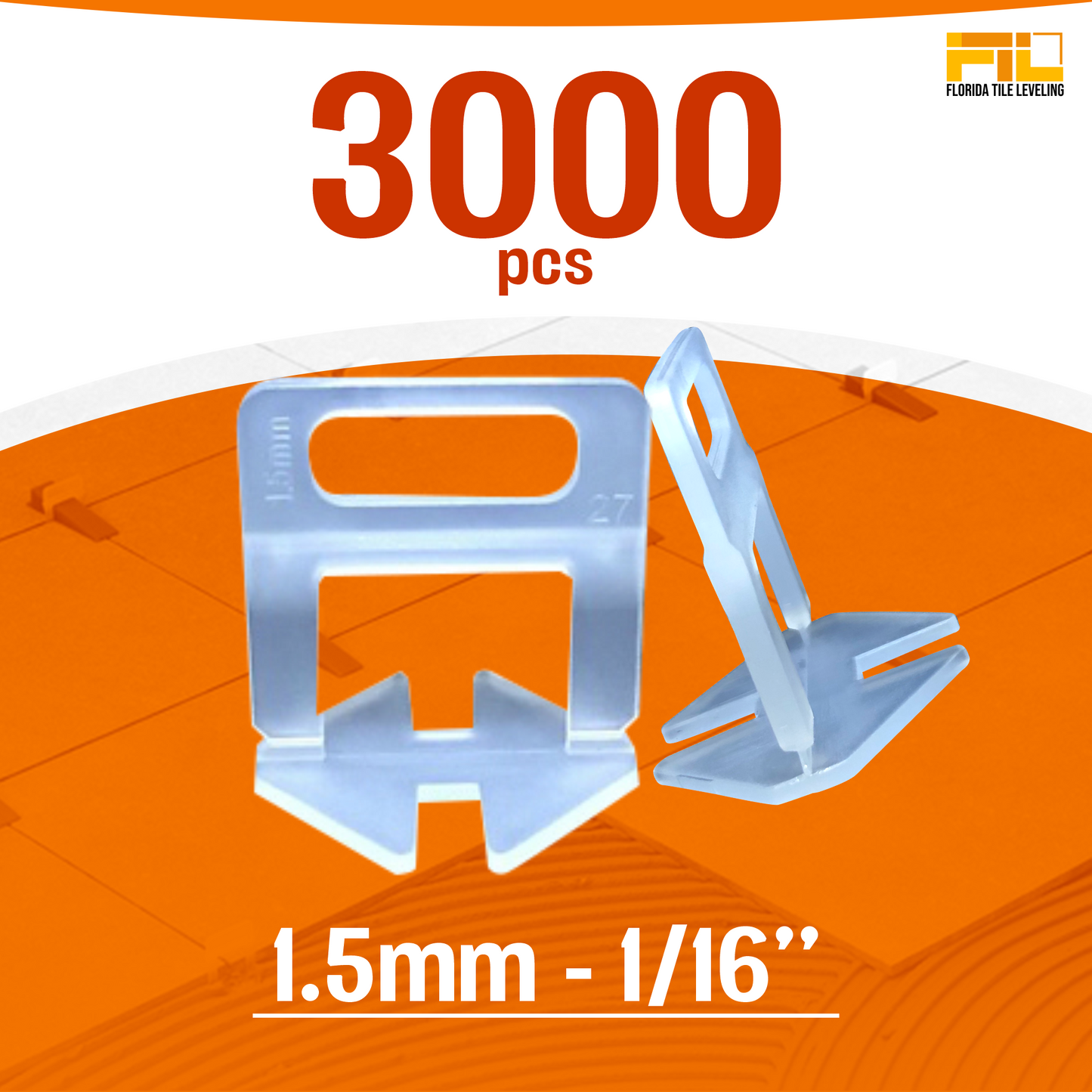 Tile Leveling System Clips 1.5mm | 1/16