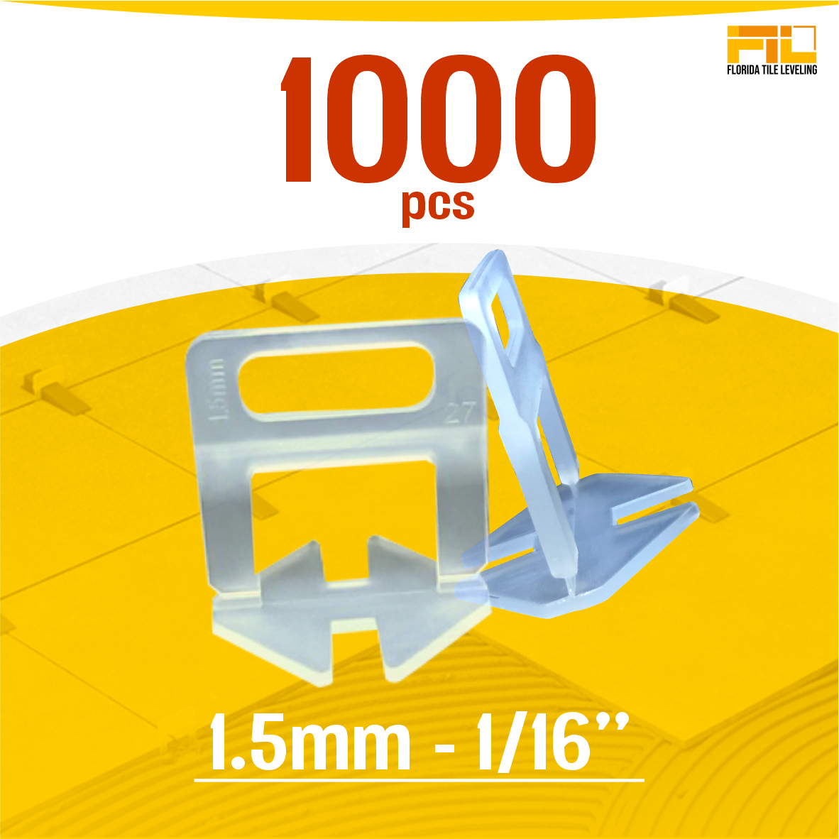 Tile Leveling System Clips 1.5mm | 1/16