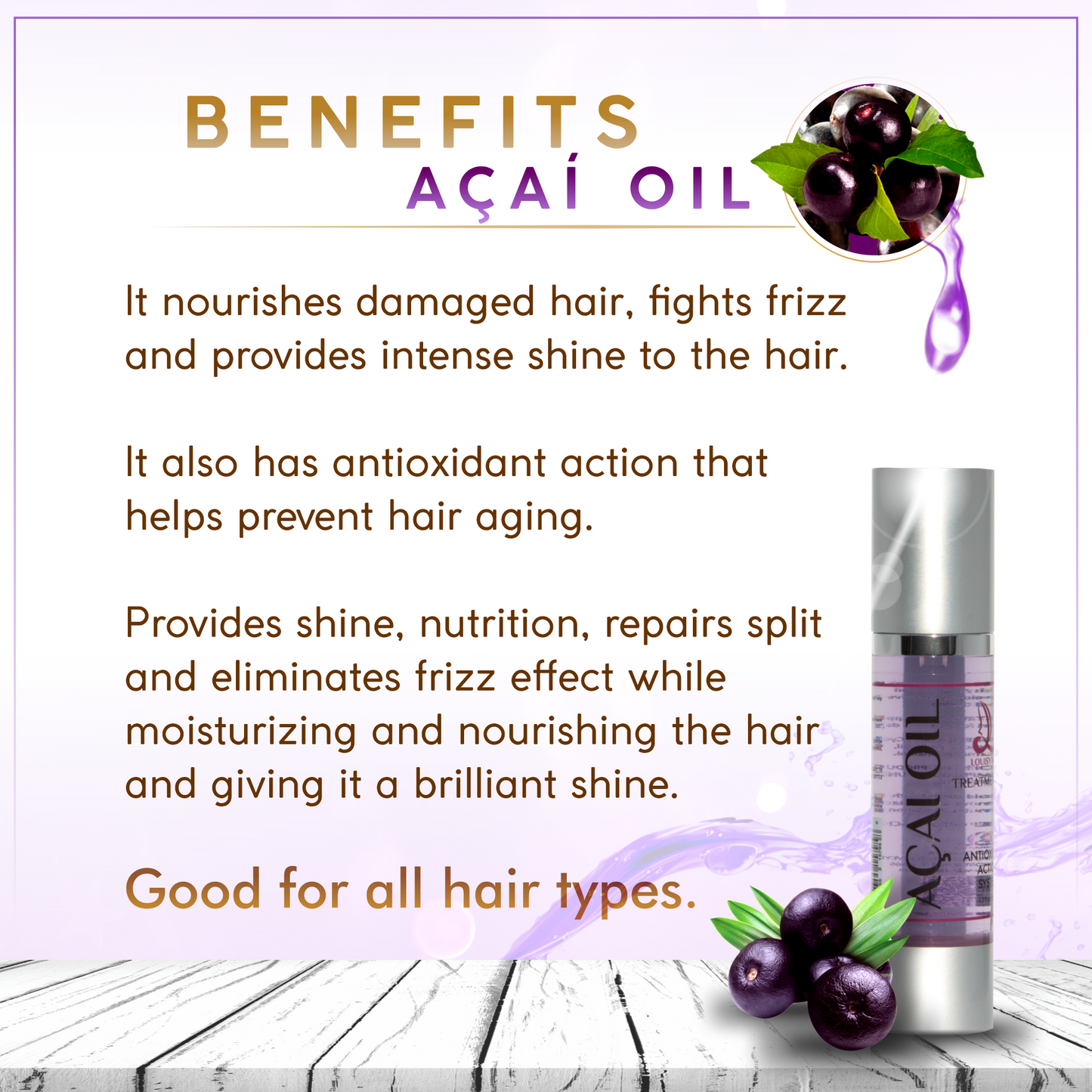 Açaí Oil by Louisy Hair – Ultimate Nourishment & Repair for Your Hair