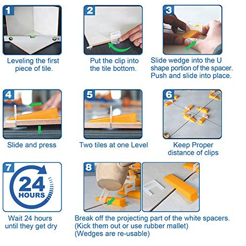 Tile Leveling System Clips - 1.0mm / 1/32